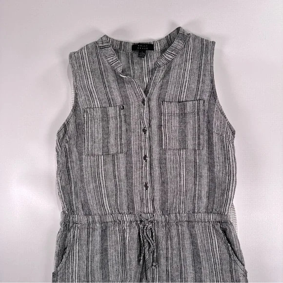 Kelly Renee Sleeveless Striped Jumpsuit Womens Size L Minimalist. - Picture 3 of 10